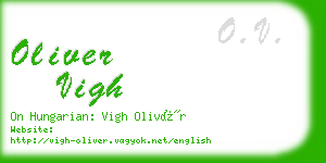oliver vigh business card